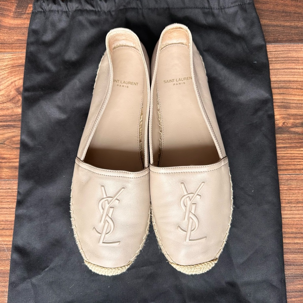 YSL Yves Saint Laurent Espadrilles (Beige)